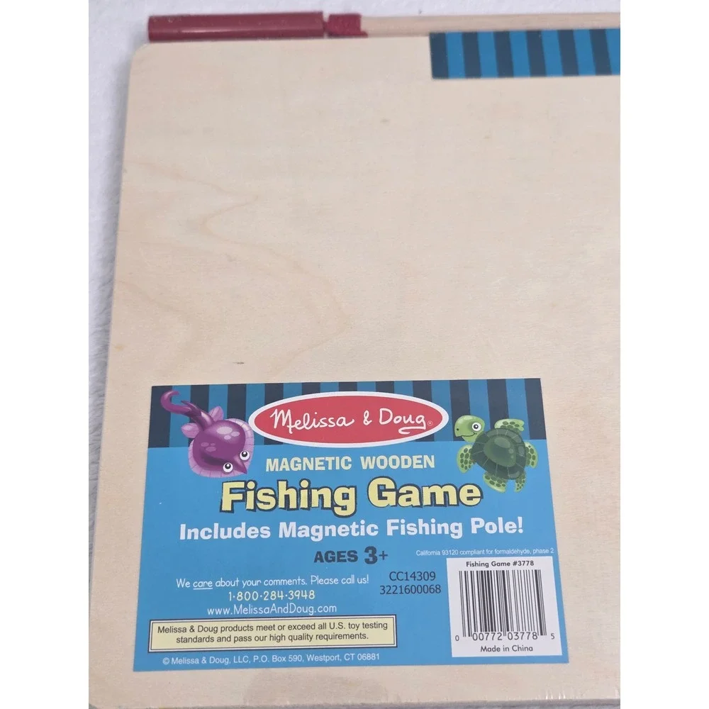 Melissa & Doug Magnetic Wooden Fishing Game 3778 New NIP